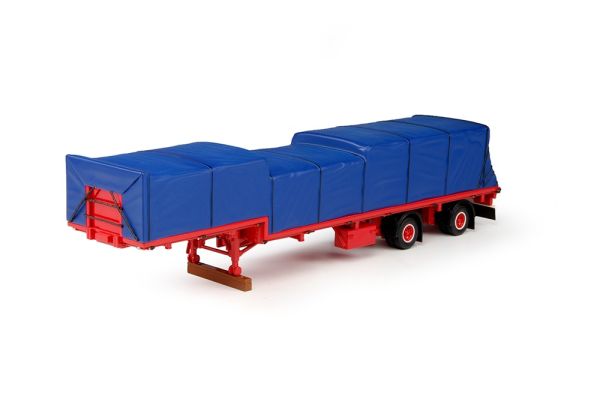 TEK69513 - Semi plateau 2 Essieux avec chargement - 1