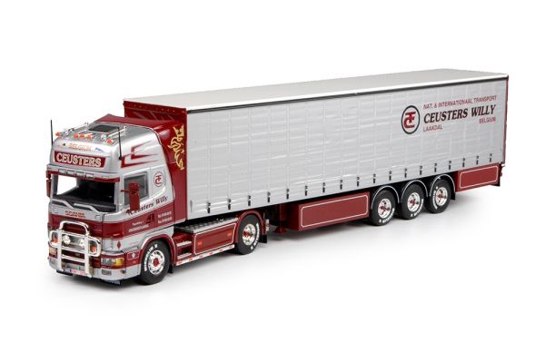 TEK69790 - SCANIA 164 Topline 4x2 avec semi bachée 3 essieux Ceusters Willy - 1