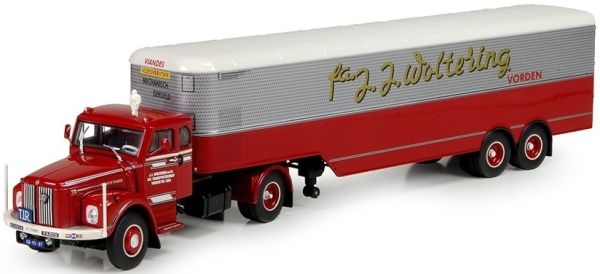 TEK70148 - SCANIA L76 4x2 avec semi frigo 2 essieux Woltering - 1