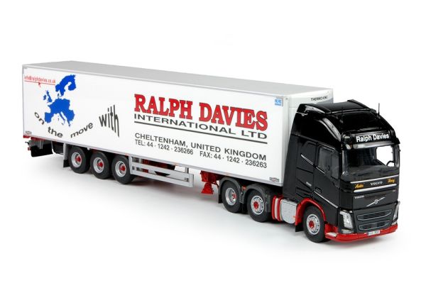 TEK70149 - VOLVO FH04 Globettroter XL 6x4 avec semi frigo THERMO KING 3 essieux transport Ralph Davies - 1