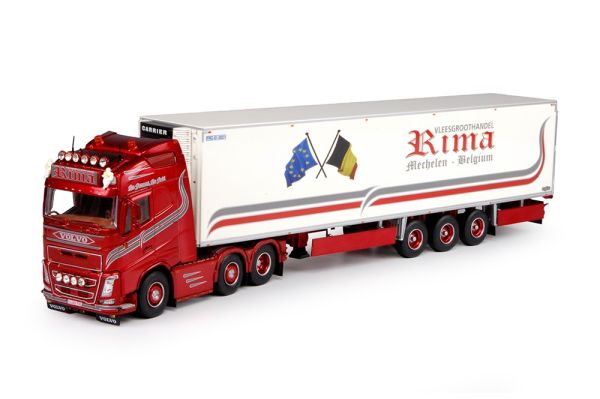 TEK70153 - VOLVO FH04 Globetrotter XL 6x4 avec semi frigo CARRIER Rimatrans 3 essieux - 1