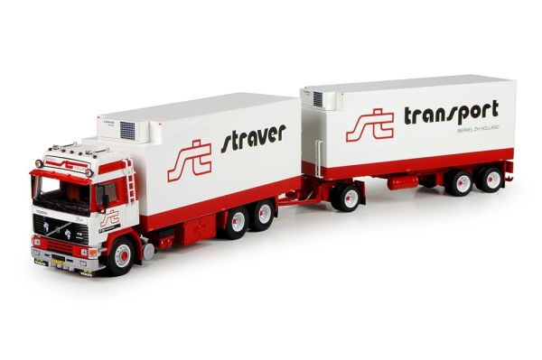 TEK70161 - VOVLVO F12 6x4 porteur frigo avec remorque frigo 3 essieux transport STRAVER - 1