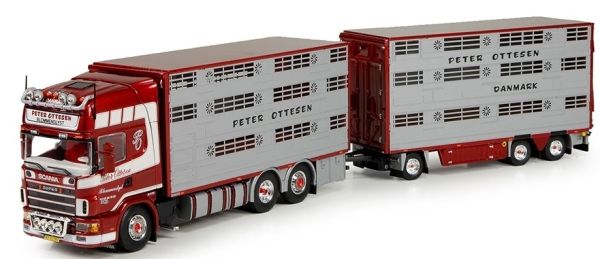 TEK70476 - SCANIA 164 Topline P+R bétaillère avec remorque Peter Ottesen - 1