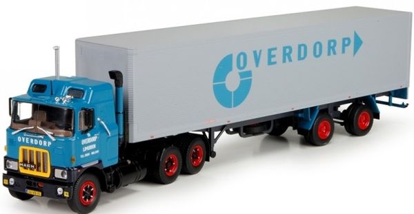 TEK71271 - MACK F700 6x4 avec semi fourgon 2 essieux Overdorp - 1