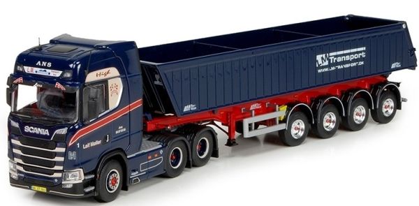 TEK71953 - SCANIA S Highline 6x4 avec semi benne 3 essieux Leif moller - 1