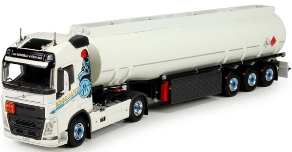 TEK72621 - VOLVO FH04 Globetrotter 4x2 avec semi citerne à carburant 3 essieux transport Mondello et fils - 1