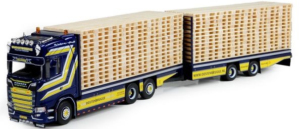 TEK72740 - SCANIA S730 Highline porteur 6x2 avec remorque 2 Essieux et palettes OOSTENBRUGGE - 1