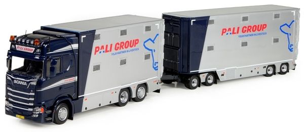 TEK74252 - SCANIA S-série Highline porteur bétaillère 6x2 avec combi dolly+remorque transports Pali Group - 1