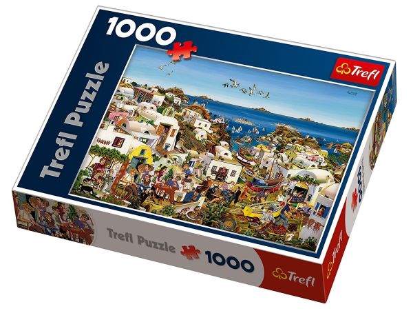 TRF10296 - Puzzle 1000 Pièces La vie de l'île 68 x 48 cm - 1