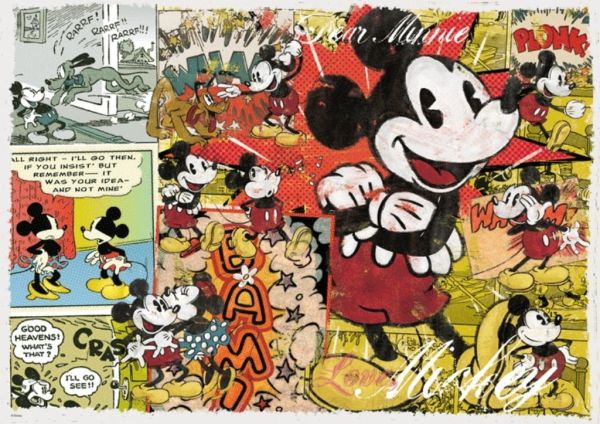 TRF10309 - Puzzle 1000 Pièces MICKEY Rétro 68 x 48 cm - 1