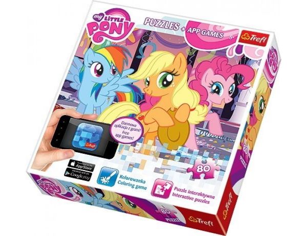 TRF75100 - Puzzle 80 pièces MY LITTLE PONY 41 x 27.8 cm - 1