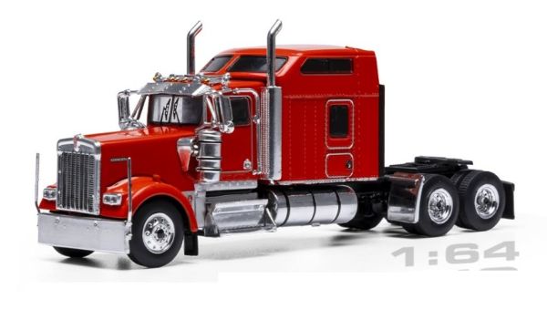IXO64TR014A - KENWORTH W900 Sleeper Cab 6x4 1990 Rouge - 1