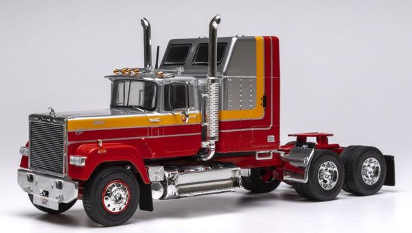 IXOTR227.22 - MACK Superliner Magnum 6x4 1985 Gris métallique et Rouge - 1