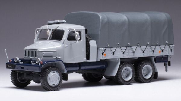 IXOTRUD005 - PRAGA V3S & 6 WD 6x6 porteur bâché 1962 gris - 1