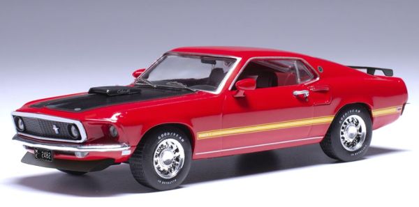 IXO-U43RDC003 - FORD Mustang Mach 1 1969 Rouge - CALYPSO CORAL - USA EDITION - 1