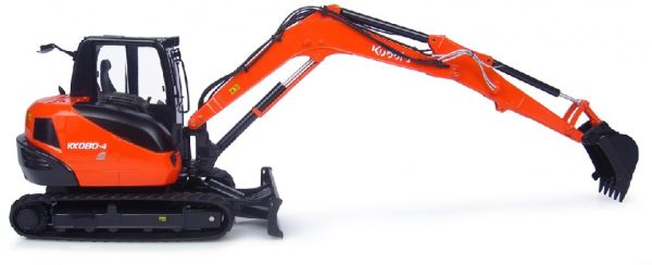 UH8109 - Pelle KUBOTA KX080-4 sur chenilles Ech:1/24 - 1