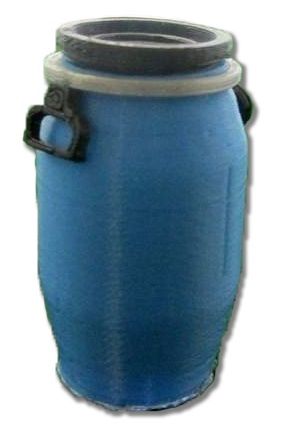 UM148 - Bidon 225l bleu miniature hauteur 3 cm - 1