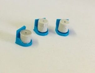 UM195_12 - 3 Supports muraux avec 3 pierres de sel ronde 12 kg - En Miniature - 1