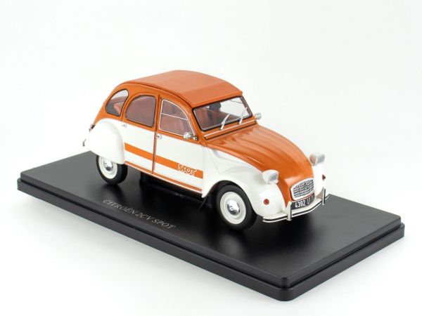 G111V054 - CITROEN 2CV Spot orange et blanc - 1