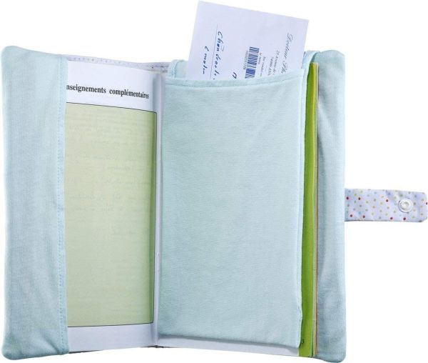 Protège Carnet De Santé Enfant - Modèle Girafe Et Éléphant - Fabrication Française