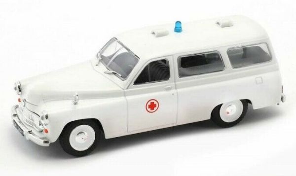MAGPCWAR202A - WARSZAWA 202A 1959 ambulance polonaise blanche vendue sous blister - 1