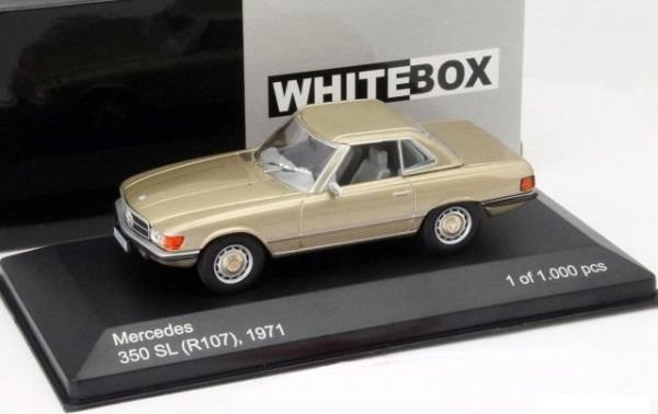 WBX116 - MERCEDES BENZ 350 SL (R107) Hardtop 1971 beige métal - 1