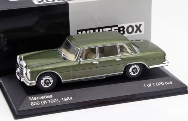 WBX176 - MERCEDES BENZ 600 (W100) 1964 vert métal - 1