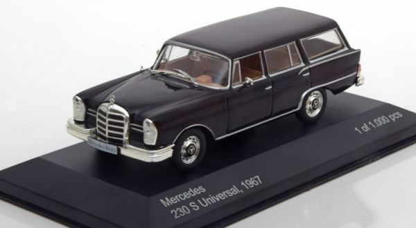 WBX207 - MERCEDES BENZ  230 S Universal  break 1967 noire - 1