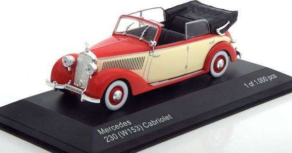 WBX224 - MERCEDES BENZ 230 (W153) cabriolet 1939 rouge flancs beige - 1