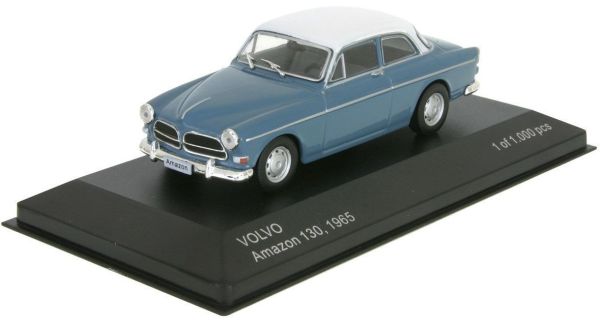 WBX256 - VOLVO Amazon 130 1965 bleue toit blanc - 1