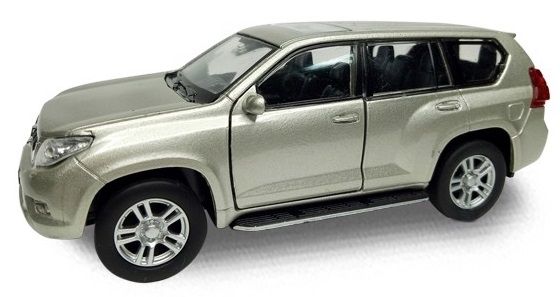 WEL11353 - TOYOTA Land Cruiser Prado gris métallisé jouet à friction - 1