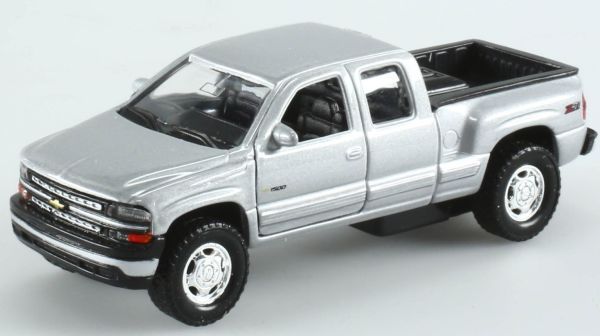 WEL11362 - CHEVROLET 99 Silverado pick-up gris jouet à friction - 1