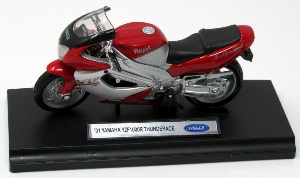 WELY19660PWC - Moto YAMAHA YZF Thunderace 1000r rouge et grise - 1