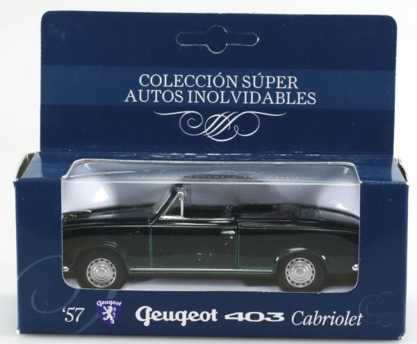 Auto-miniature Peugeot 403 Commerciale Pupier 1/43 - Orange Et Blanc, édition Promotionnelle