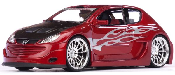 WEL22486W - PEUGEOT 206 2011 Tuning rouge Ct Cartronic - 1