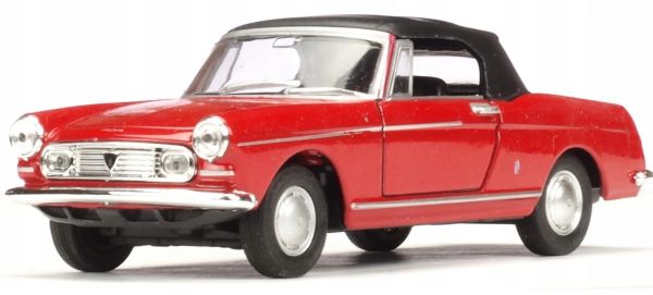 WEL22494W - PEUGEOT 404 1963 cabriolet fermé rouge - 1