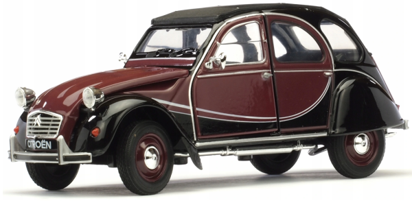 WEL24009W - CITROEN 2CV 6 Charleston 1986 noire et bordeau - 1