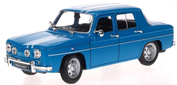 WEL24015W - RENAULT R8 Gordini 1964 bleue à bandes blanches - 1