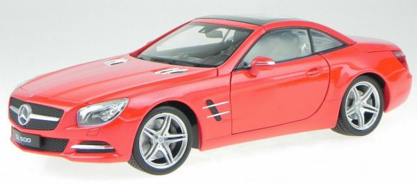 WEL24041WB - MERCEDES BENZ SL500 2012 rouge hardtop fermé - 1