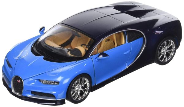 WEL24077W - BUGATTI Chiron 2016 bleue et noire - 1