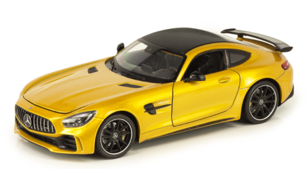 WEL24081WB - MERCEDES BENZ AMG GT R V8 Bi-Turbo 2014 jaune métallisée - 1