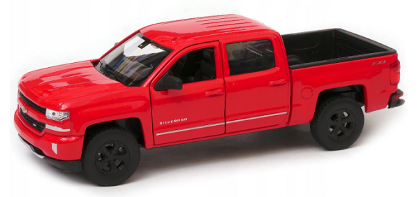 WEL24083W - CHEVROLET Silverado double cabine pick-up 2017 rouge - 1