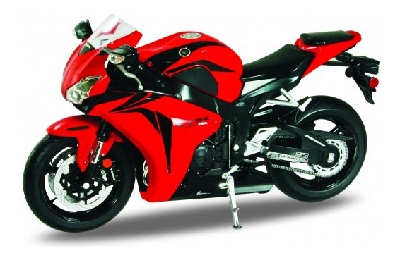 WEL62804W - Moto HONDA CBR 1000 RR 2009  rouge et noire - 1