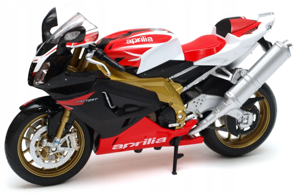 WEL62808W - Moto APRILIA RSV 1000R Factory rouge et blanche - 1