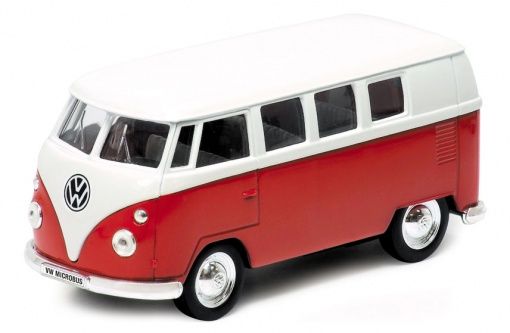 WEL701218BR - VOLKSWAGEN mini bus blanc rouge 1962 - 1