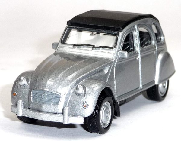 WEL2CVSANSBOITEA - CITROEN 2CV grise modèle à friction vendue sans boite - 1