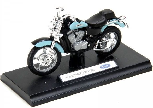 WELH19660PWJ - Moto HONDA Shadow VT1100c bleue et noire - 1