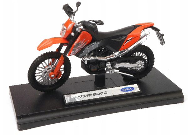 WELKT19660PWB - Moto de cross KTM 690 Enduro orange et noire - 1