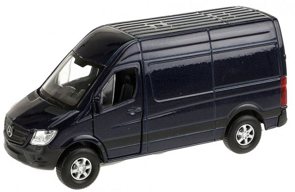 WELMB49720WD - MERCEDES BENZ Sprinter utilitaire noir modèle à friction - 1