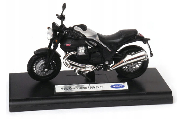 WELMG19660PW - Moto MOTO GUZZI Griso 1200 8V SE noire et grise - 1